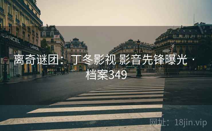 离奇谜团：丁冬影视 影音先锋曝光 · 档案349